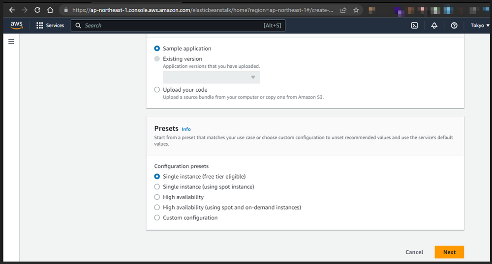 Deploying a sample application