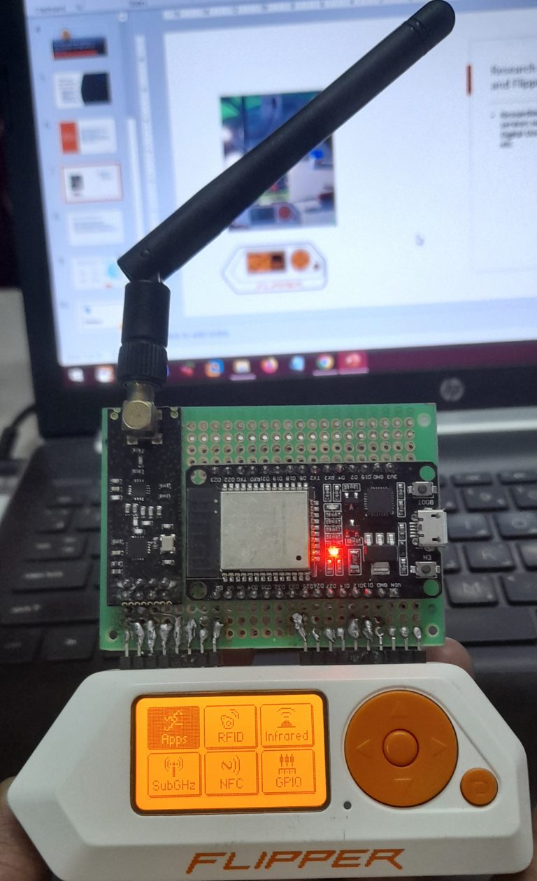 Integration of NRF24 and Node MCU with Flipper Zero