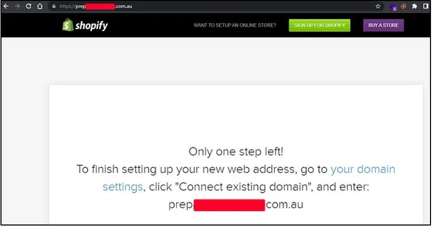 The subdomain is vulnerable