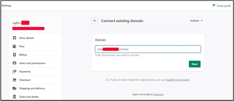 Claiming the vulnerable subdomain